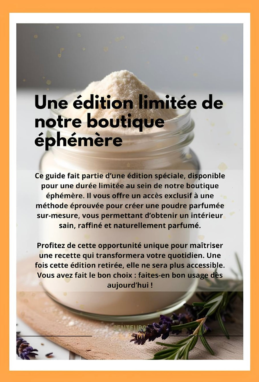 Fabriquez votre propre poudre parfumée désinfectante (Édition limitée)